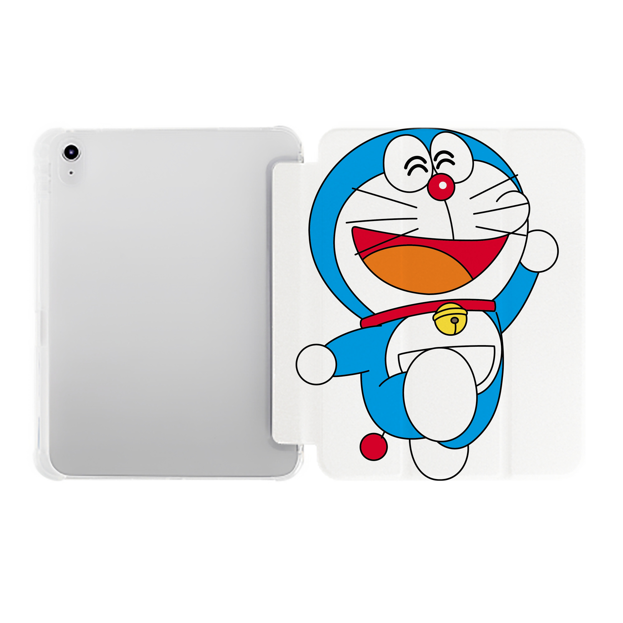 （画像用） ドラえもん Doraemon IPad ケース ペン収納付き 三つ折りスタンド PUレザー×シリコン 対応機種9.5/10.5/10.9インチ